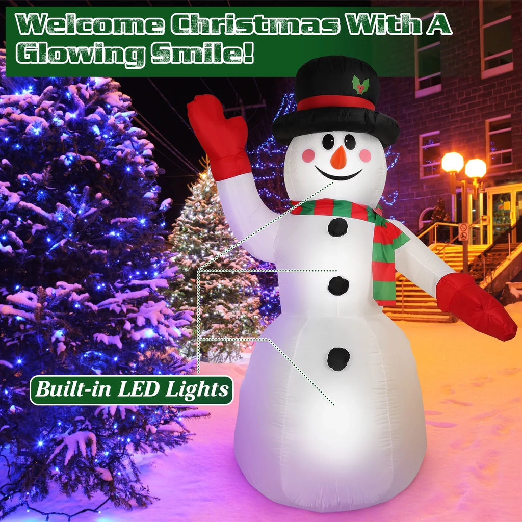 Huge Snowman Snowman, Lawn Holiday Blow Yard for Up Inflatable Light iMountek Winter Holiday Giant Yard 7.9ft Decoration, Christmas Party Up Garden Decor