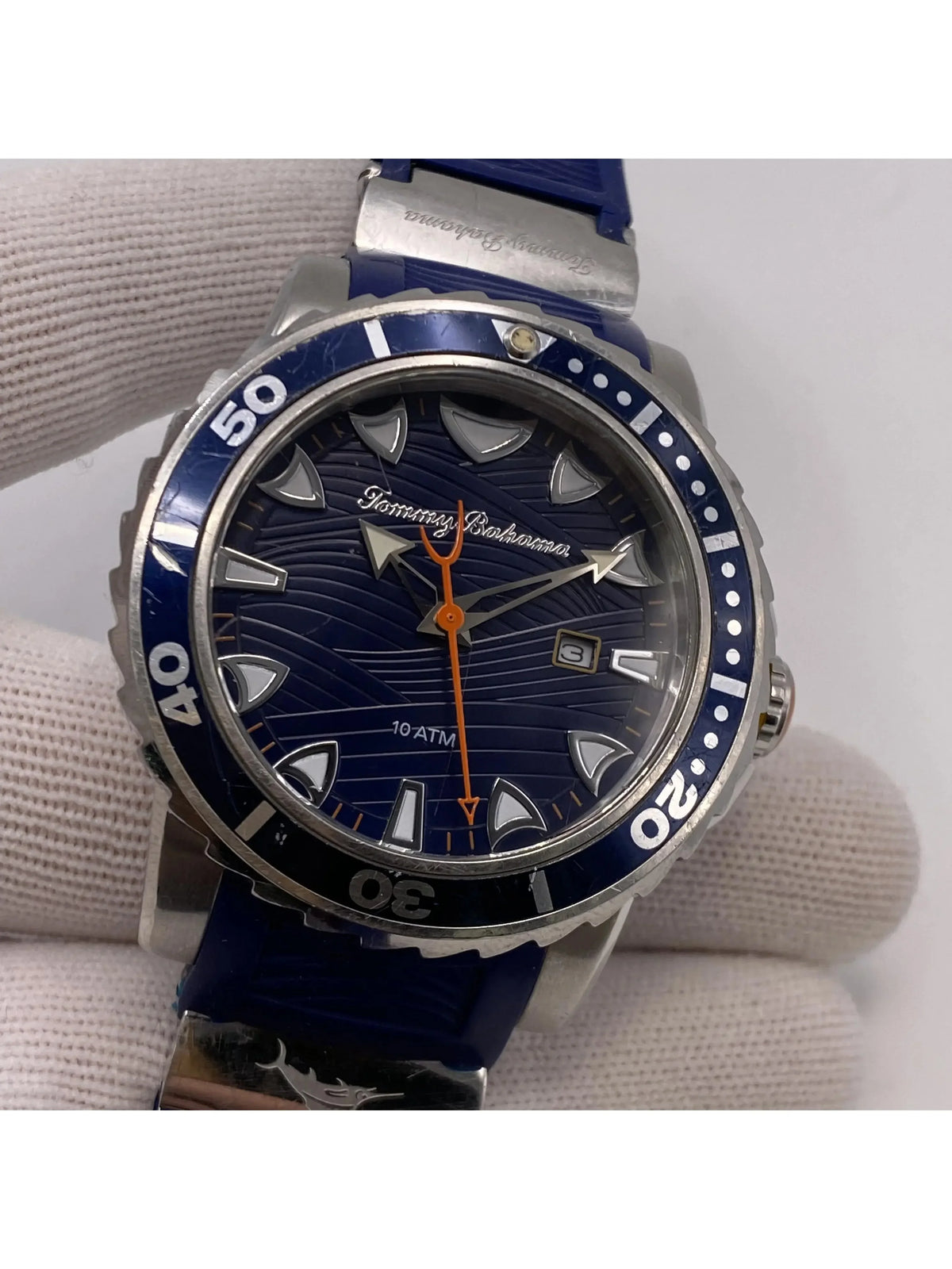 Quartz Tommy Watch Pre-owned Mens Steel Bahama TB00101-01 (Good)