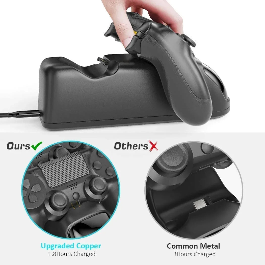 Station, 1.8Hrs OIVO Charging 4 Playstation Charger Controller PS4 Charger 4 Dock Charging Replacement Controller for Dock, Dualshock Station PS4