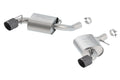 Mode Right 2.75 Borla in.; Round And Black x Exhaust; ATAK Left Hand w/o Axle-Back Incl. 11923CFBA System; NPP-Dual Split Carbon Single Fiber Exhaust Mufflers/Clamps/4.5 Tips; in. Exit; 5.75 Rear