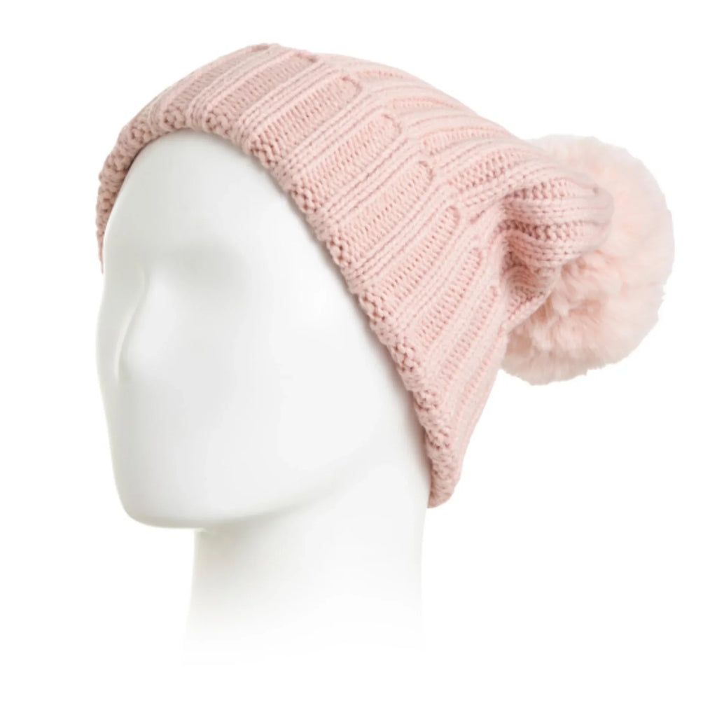 Gift Box Camuto Vince Women's Winter Faux Beanie Pom Fur with Hat