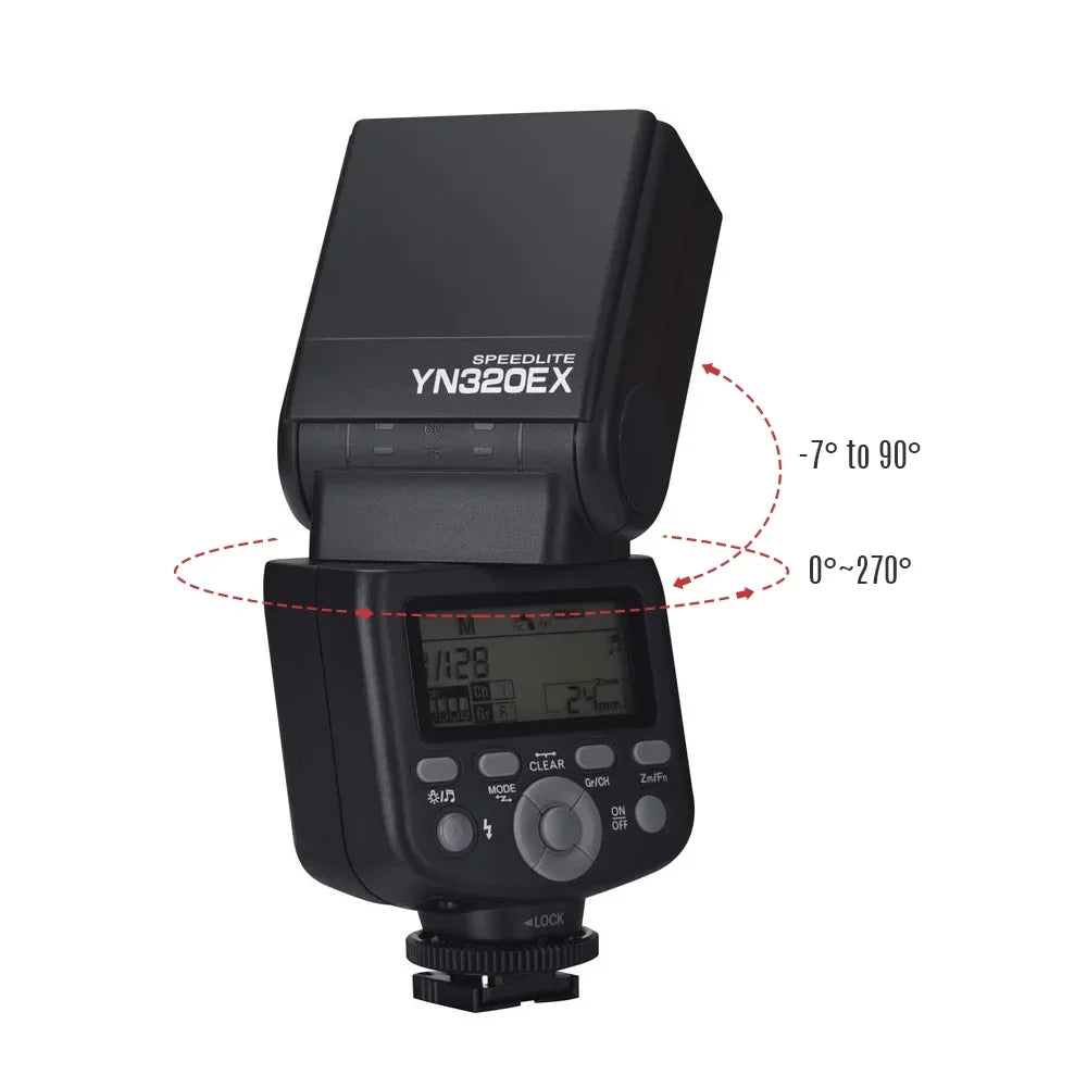 A7S/ A58/ A7/ 5600K for A77 Master TTL HSS YN320EX Slave Flash Speedlite A6000/ GN31 A99/ A6300/ 18000s A6500 YONGNUO A7R/ Wireless II/