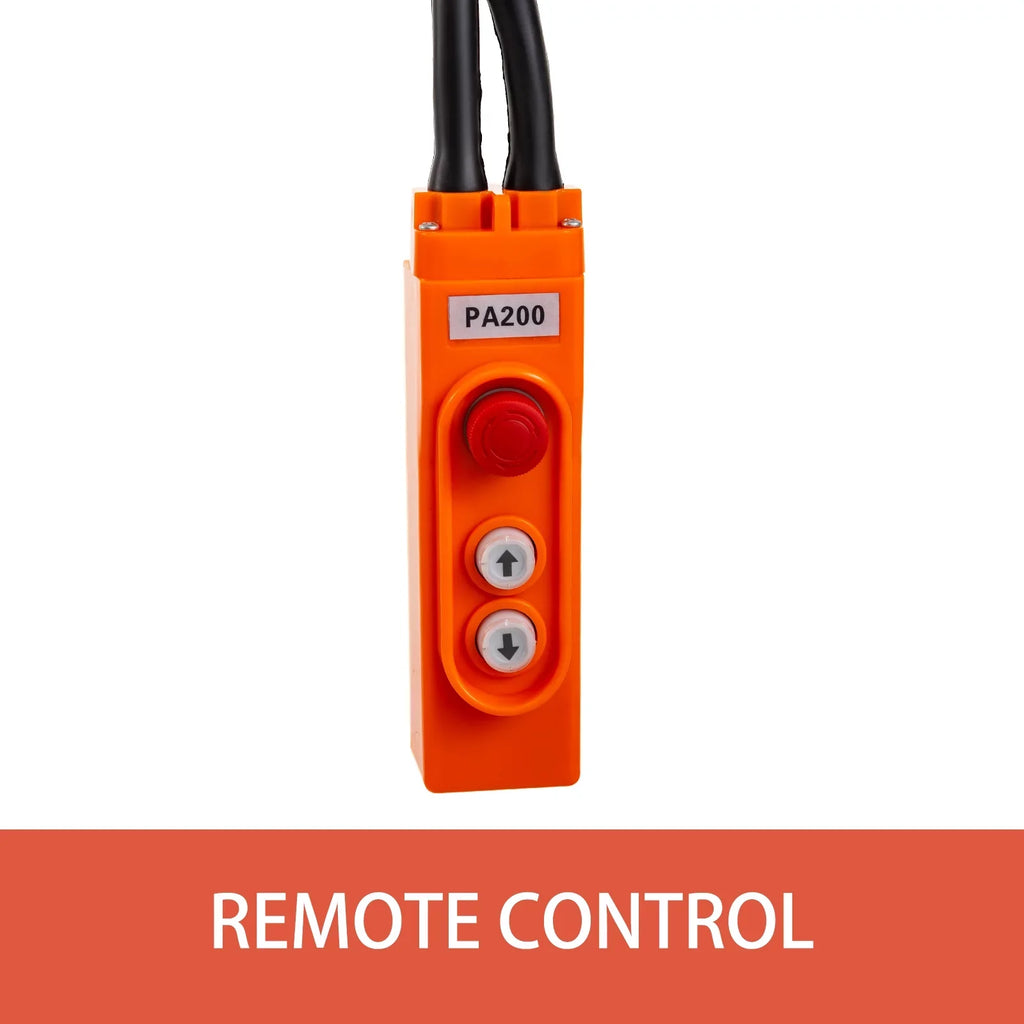 230kg 98ft/30m Crane Rope Volts Electric with 507lbs 1 Winch Control Overhead Wire Capacity System Phase Electric Electric with 110 Length VEVOR Pulley Lift Hoist Remote Steel Trolley