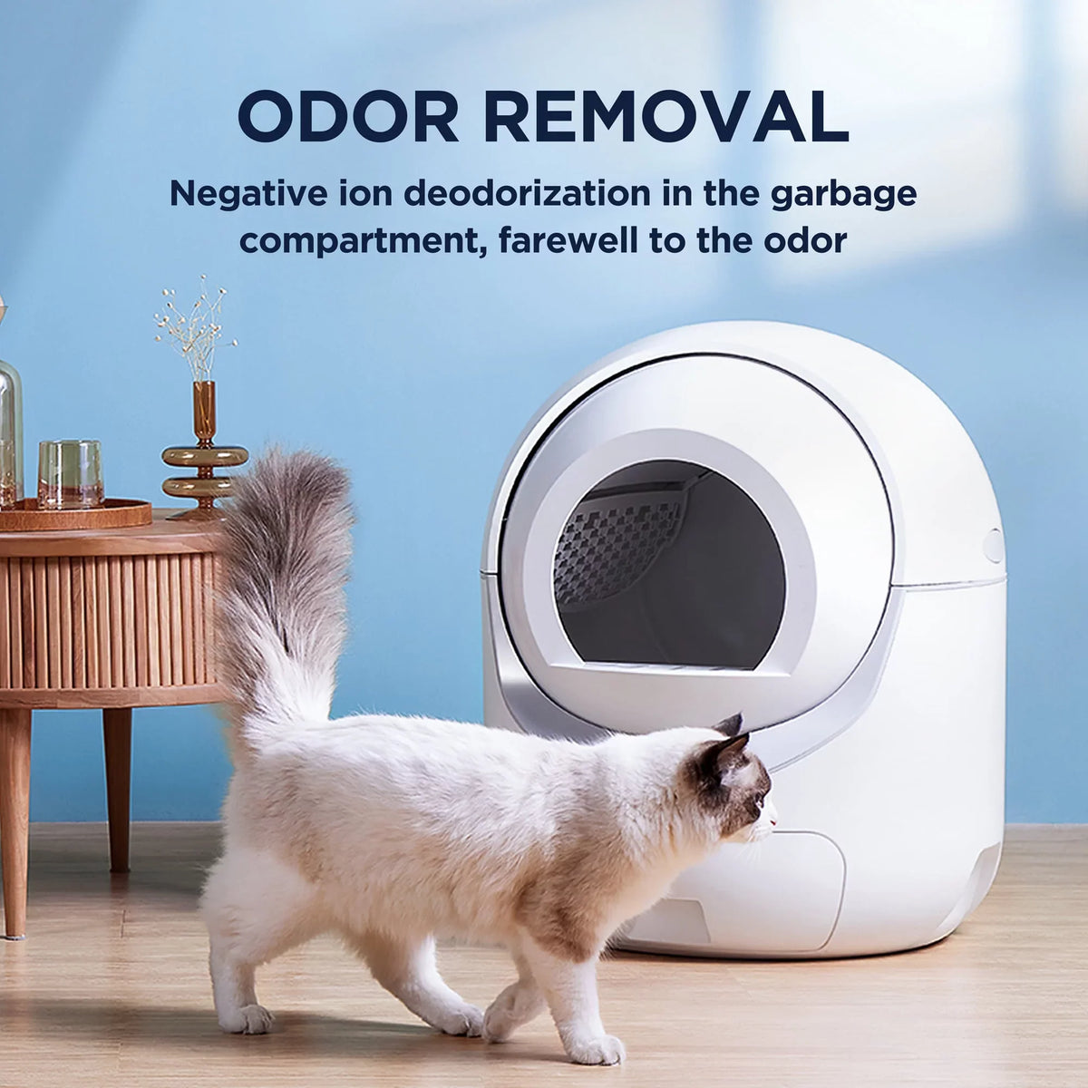 Control, Box, 2.4G Self & for Litter Box, Robot Smart App Litter Support Cat Litter Cleaning Automatic Multiple 5G Cats WiFi