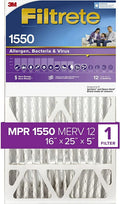 Ultra MPR Allergen 24.13 Filtrete x 15.75 DP, dimensions Filter, 1550 Pleat, AC Deep Healthy Air 16x25x5, 1-Pack Living x Furnace actual 4.88