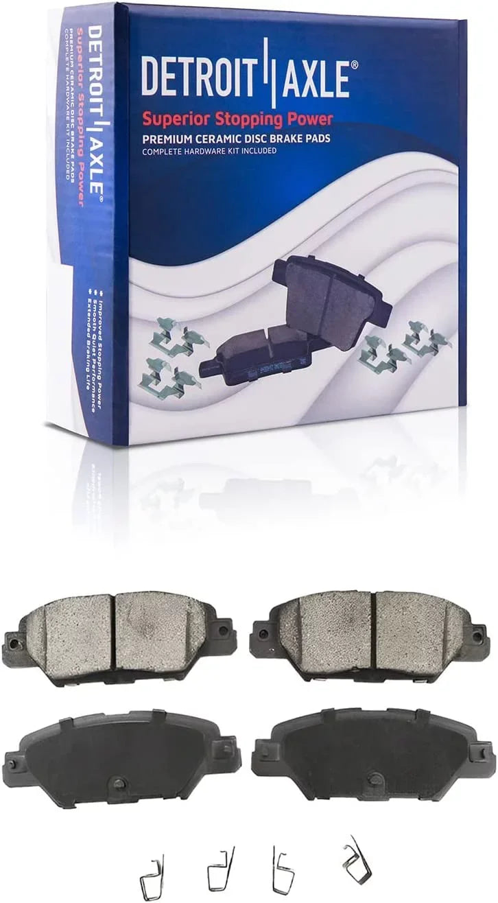 Ceramic Axle and Replacement 2018 Kit 2020 Pads 2019 CX-5 - Brake Detroit for 2016-2021 2017 Brakes Disc Mazda REAR Rotors Brake