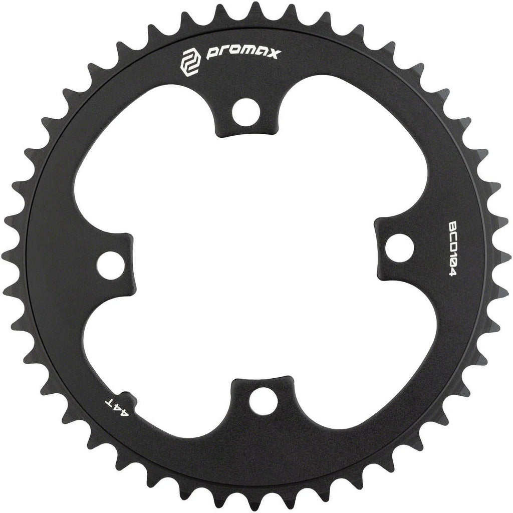 44t, 104 Chainring Black 4-Bolt BCD, Promax -
