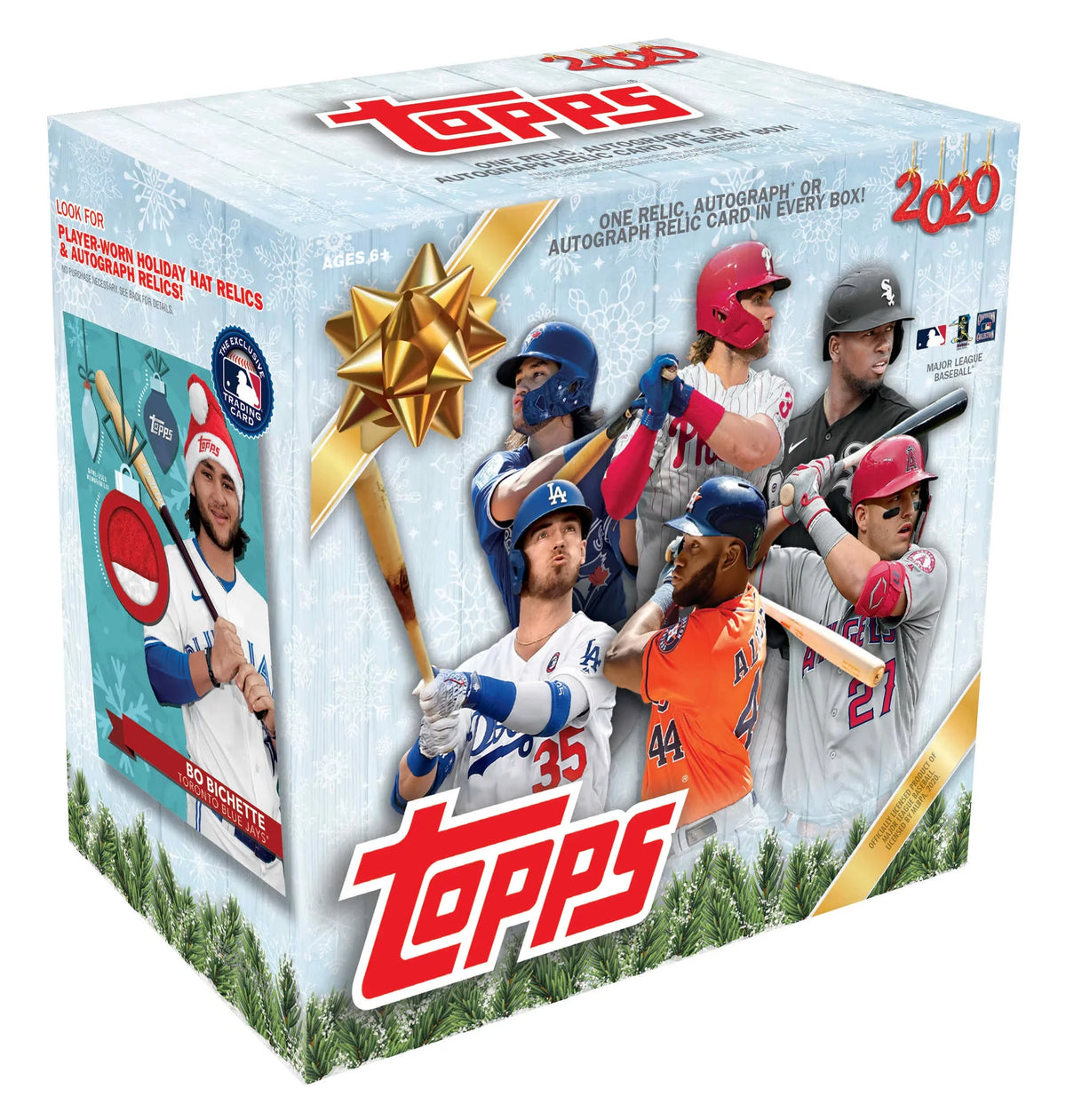5 Holiday autograph, 2020 Mega parallel Box- card autograph/relic cards Cards or Metallic Topps Holiday Baseball | MLB Trading relic, 1