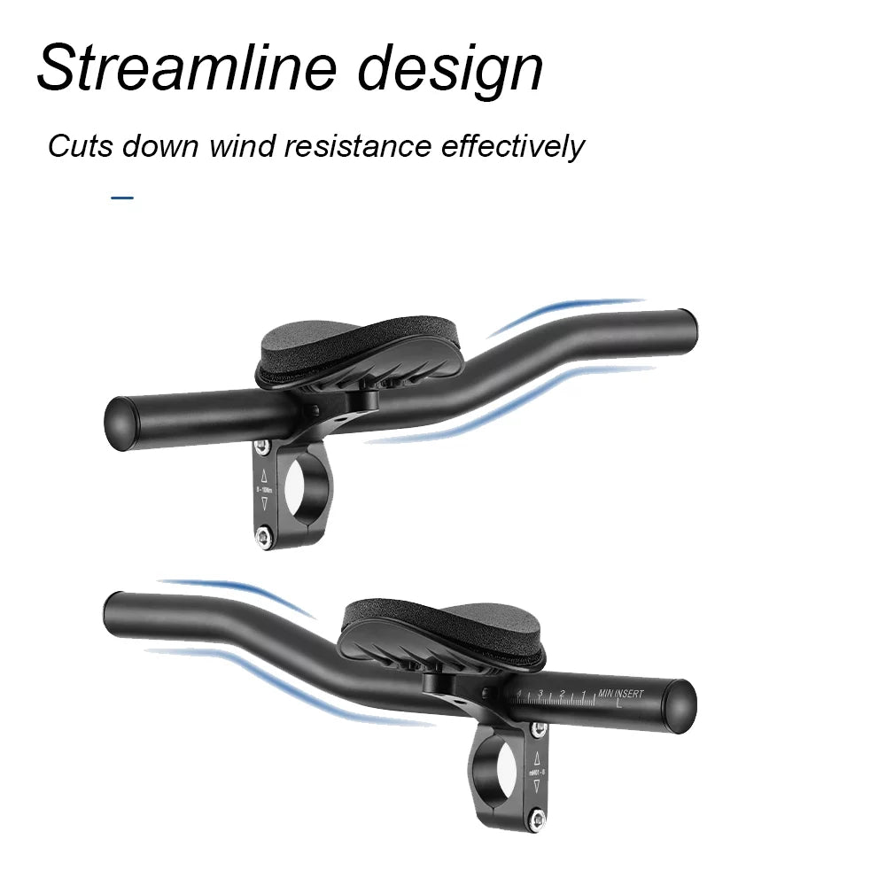 Road for Aluminium Lixada Biking Bar Aero Time Trial Alloy Bike Rest and Aerobar Arm Cycling Mountain Handlebar