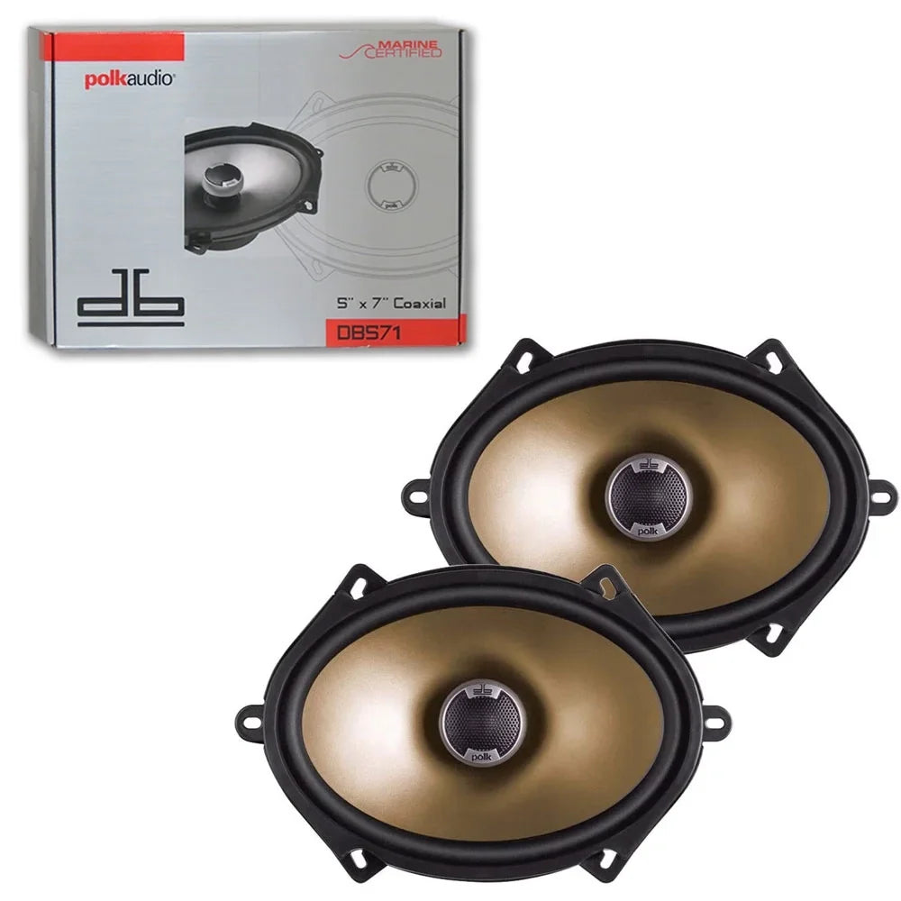 2-way x Audio 7" Car Certified x Speakers inch / Coaxial 8 Polk 5 Marine Audio 6
