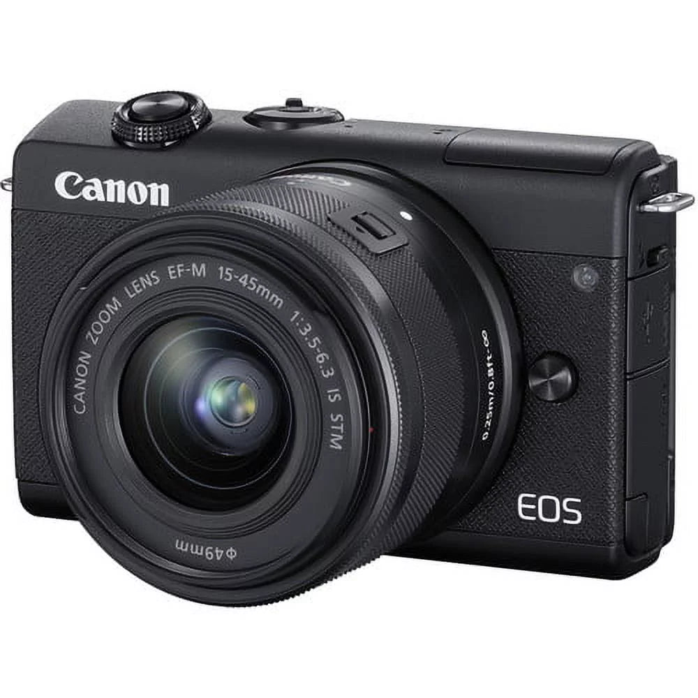 with with Spare Canon Kit Lens International M200 Model + 15-45mm - More Battery EOS