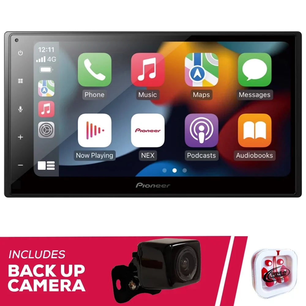 Receiver with 6.8" and Multimedia Pioneer WiFi New DMH-W2770NEX Camera Backup