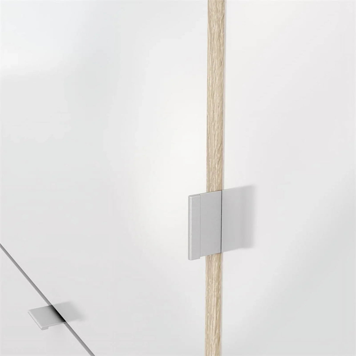 in & High 2 Allora with Gloss Drawer Oak-White 3 Cabinet Shoe Layers Door