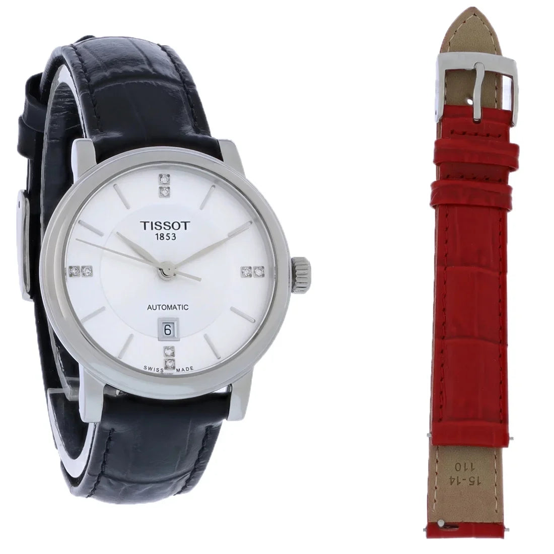 Swiss T122.207.16.036.01 Papers (Unworn) Carson or No Tissot Ladies Diamond Box Automatic Watch