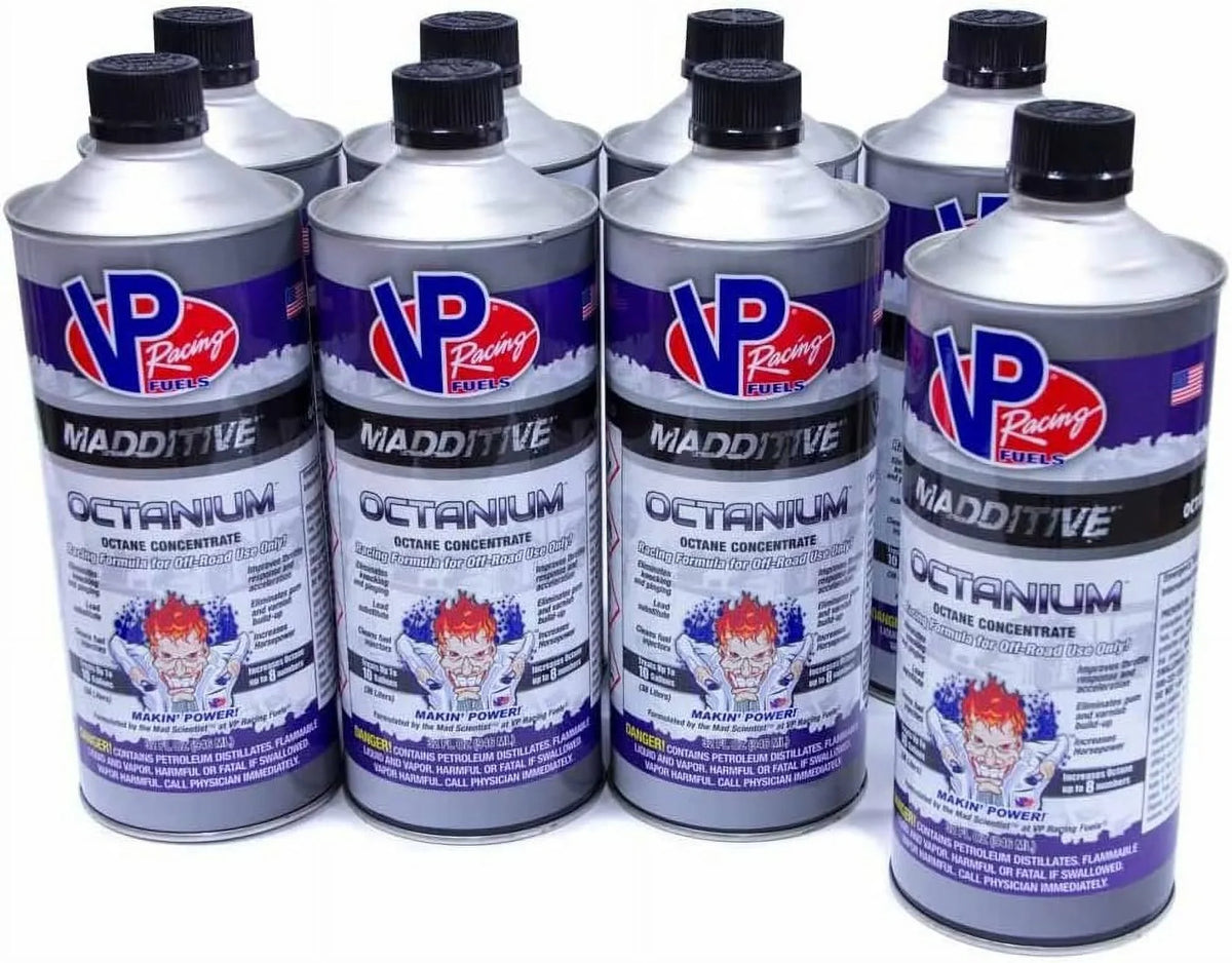 Octanium - Madditive Racing 2855, Racing VP Pack Octane Booster 8 Formula Quart