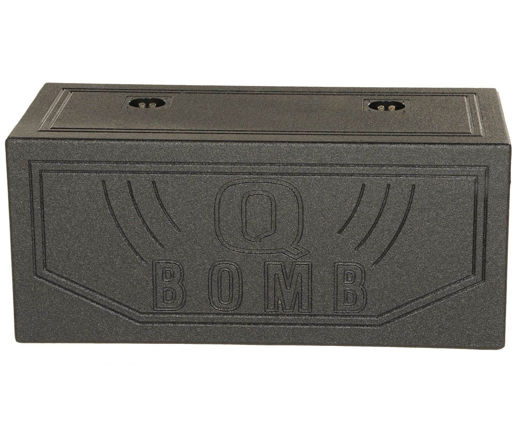 QBOMB15V Subwoofer 15" Port QPower Bedliner Spray Sub w/ Dual Vented Box