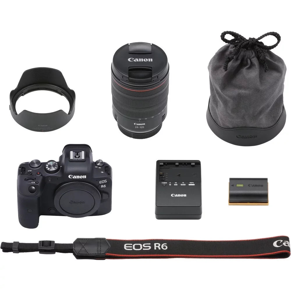 24-105mm f/4L R6 More Camera + with Lens EOS Canon Mirrorless (4082C012)