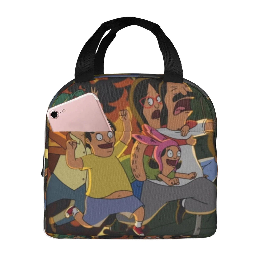 Reusable For Thermal Adventure Bag And Lunch School Bob's Office Box Insulated Adult Cooler Kids Bag For Burgers Bento Picnic Portable Lunch