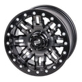 Tusk + Wheel YAMAHA 4 Pack) 1000 RMAX 4/156 R-Spec Gun Beadlock For 4.0 Wolverine 2022 (4 Teton Metal/Black 14x7 3.0