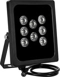 Security for PCS CCTV Light Wide IR 3 Illuminator IR IP Infrared Camera 8-LEDs IR Degree 90 Cameras, for Outdoor Light Waterproof Angle