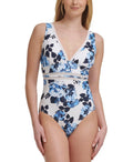 Floral-Print Mesh-Inset US Hilfiger MONTAUK FLORAL Swimsuit, 14 One-Piece Tommy