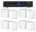 3.5" Restaurant/Bar/Cafe JBL for White Commercial Amplifier+(8) Cube Speakers