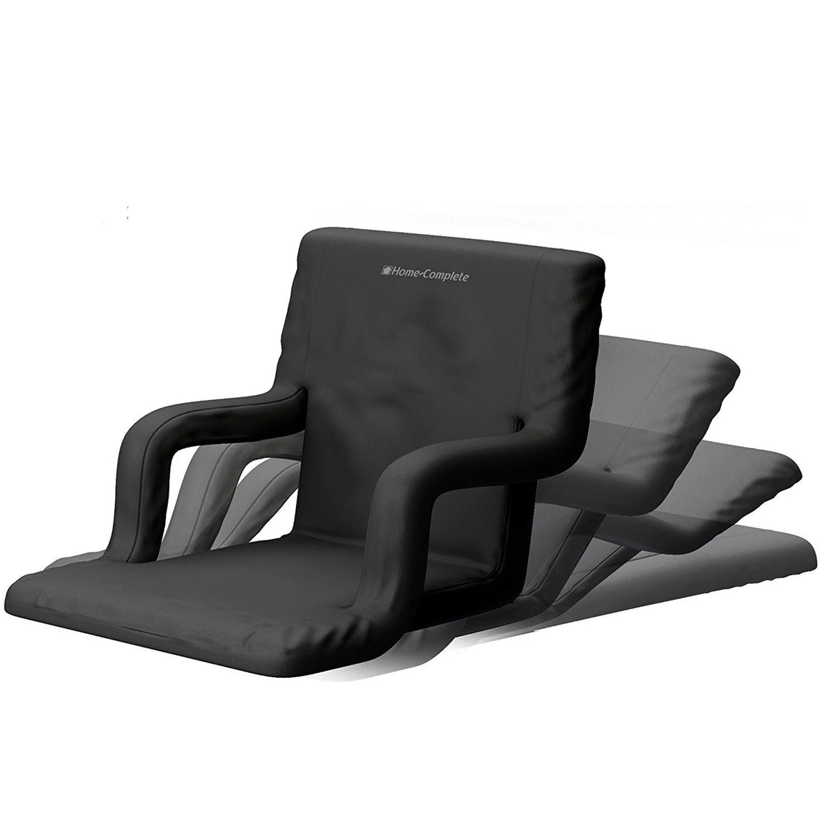 Seat Positions Padded Chair, Home-Complete By Support, Cushions Pack- Armrests, Reclining 2 Back Bleacher Stadium with Straps 6 and Carry Portable