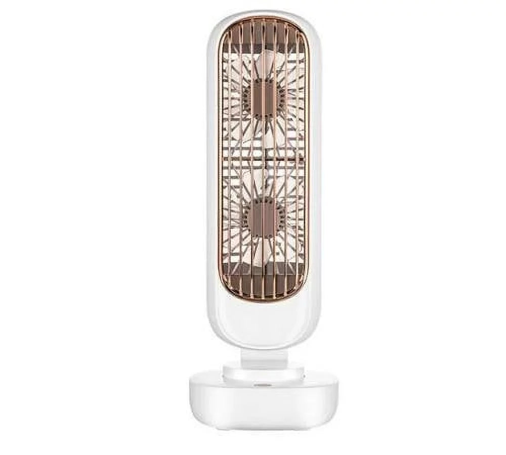 Portable Air Office Tower Home Fan for Small Fan Tower Anself Standing Dual USB Desk Mini Fan 3 Cooling Speed Desktop Circulation Bedroom