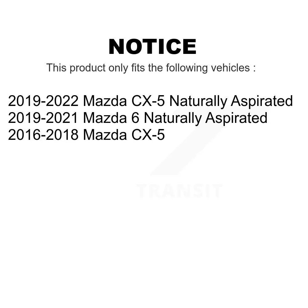 6 Brake Mazda CX-5 For Front K8-100558 Rotors Disc Pair