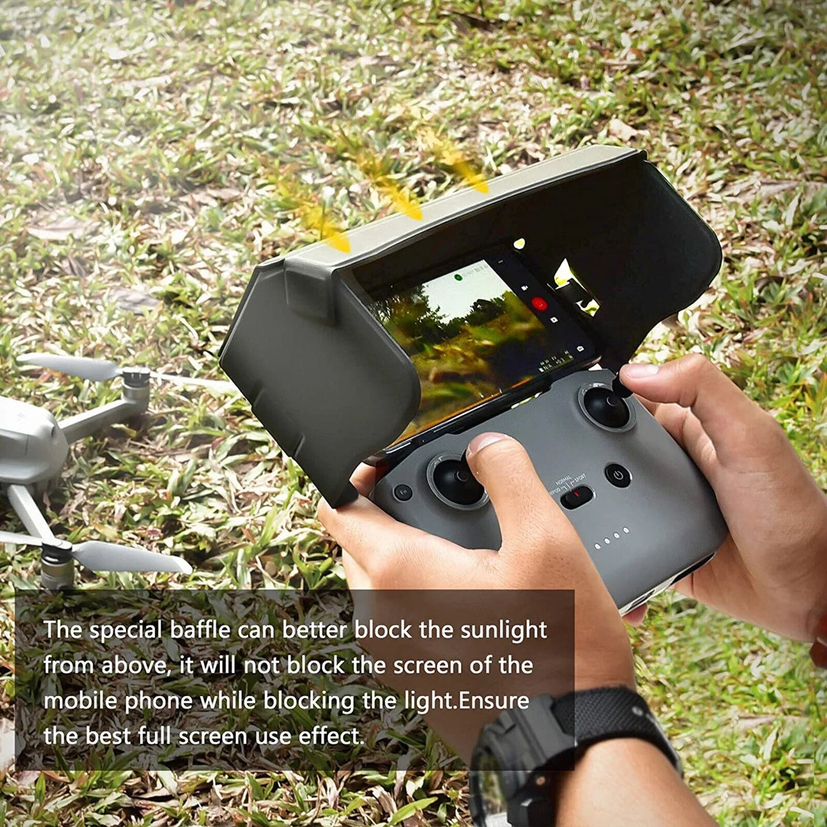 DJI Mavic Remote for Drone Foldable 2 Control US Mini Hood 2 Shade Phone Air Sun