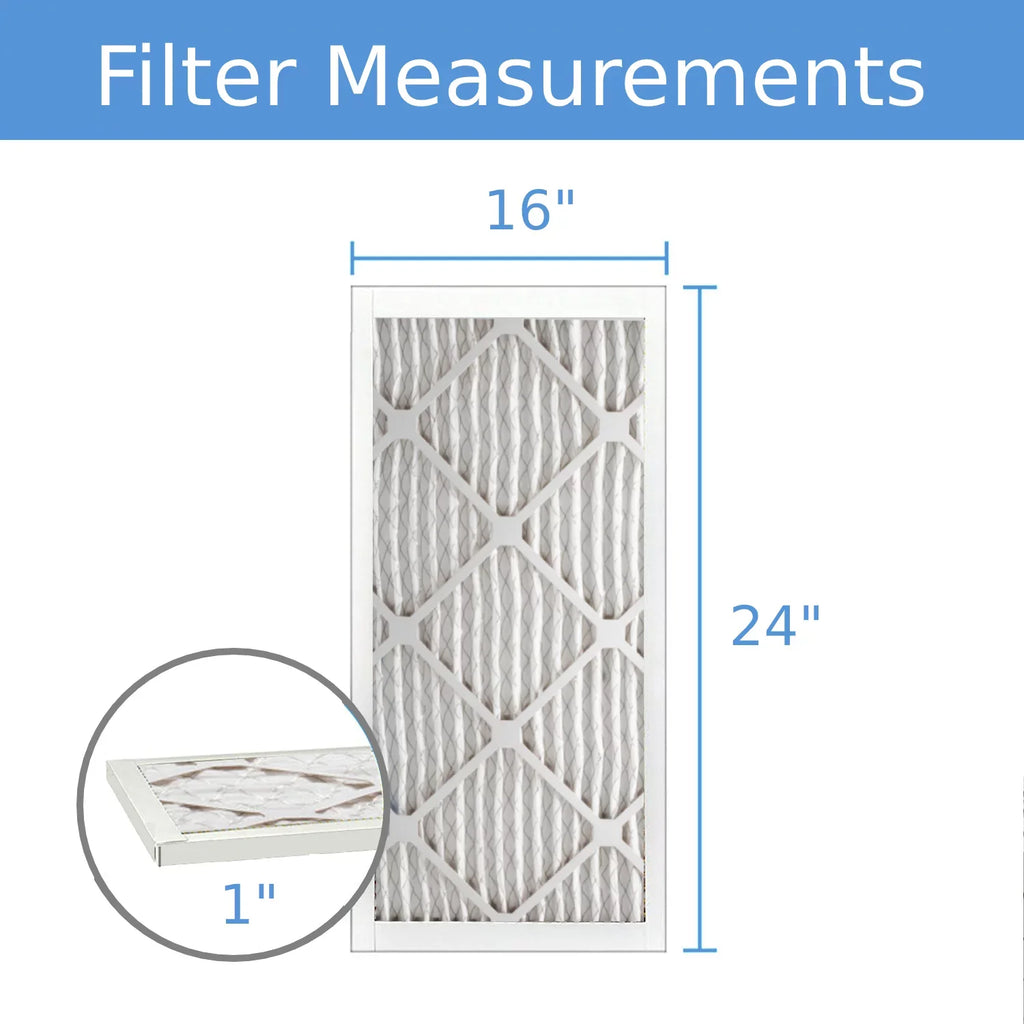 Surface / Guard Filter, (6 Air 16x24x1, MERV Pack) Air Extended Mechanical Pleated 8, Purolator 40 Hi-E
