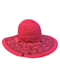 Trim Hot Elegant Pink Hat Floppy With