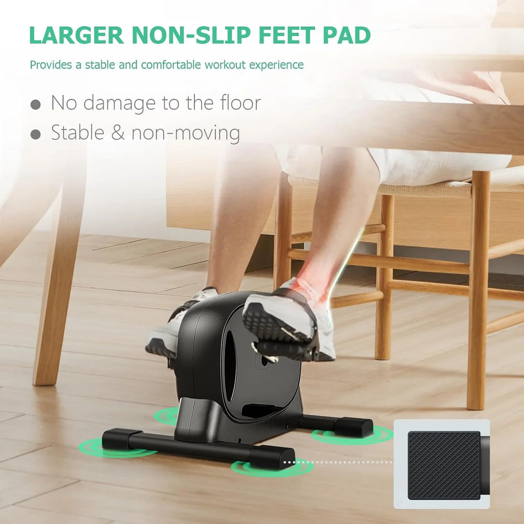 Exerciser for Bike Desk Leg Mini Exercise - Exercise Cyclace for Exerciser Workout Desk Cycle, Arm/Leg Home/Office Under Bike Pedal Portable