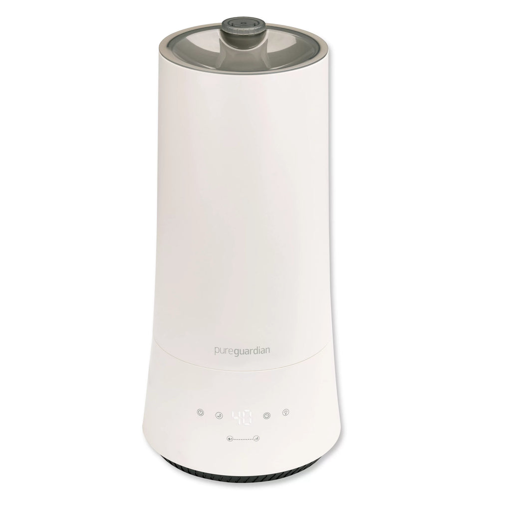 1.6 Gallon with Mist Humidifier ft. Ultrasonic Sq. Humidistat, 420 PureGuardian H997W Cool 90-Hour