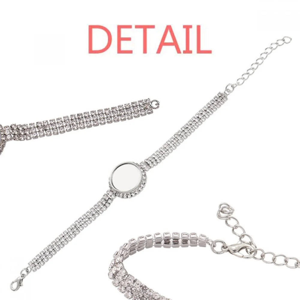 Red Civilization Totems Diamond Mexico Ancient Jewelry Bracelet Sun Chain Drawing Tennis Anklet