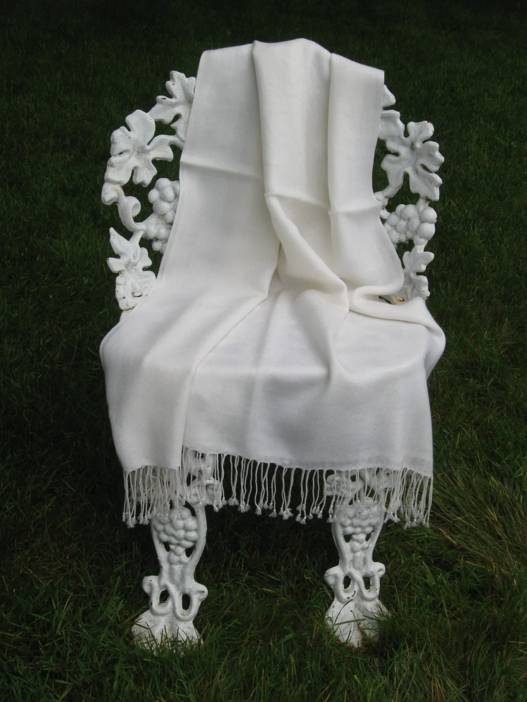 Shawl/Cashmere Scarf/Wool/Silk Shawl/Shawls/Scarf/Scarves/Wrap/Stole/Muffler/Cape/Ruana/Blanket/Throw/Pashmina Regular Shawl) (Cream/Ivory