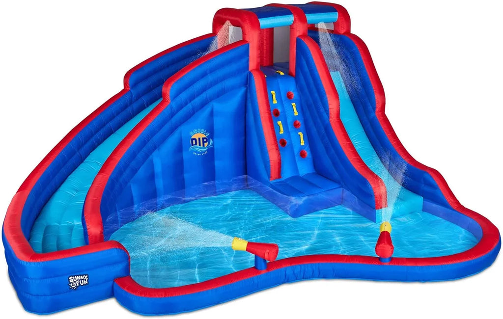 Pool, Water Fun Inflatable Backyard Water Park up & Blow & Sunny Slide Kids for
