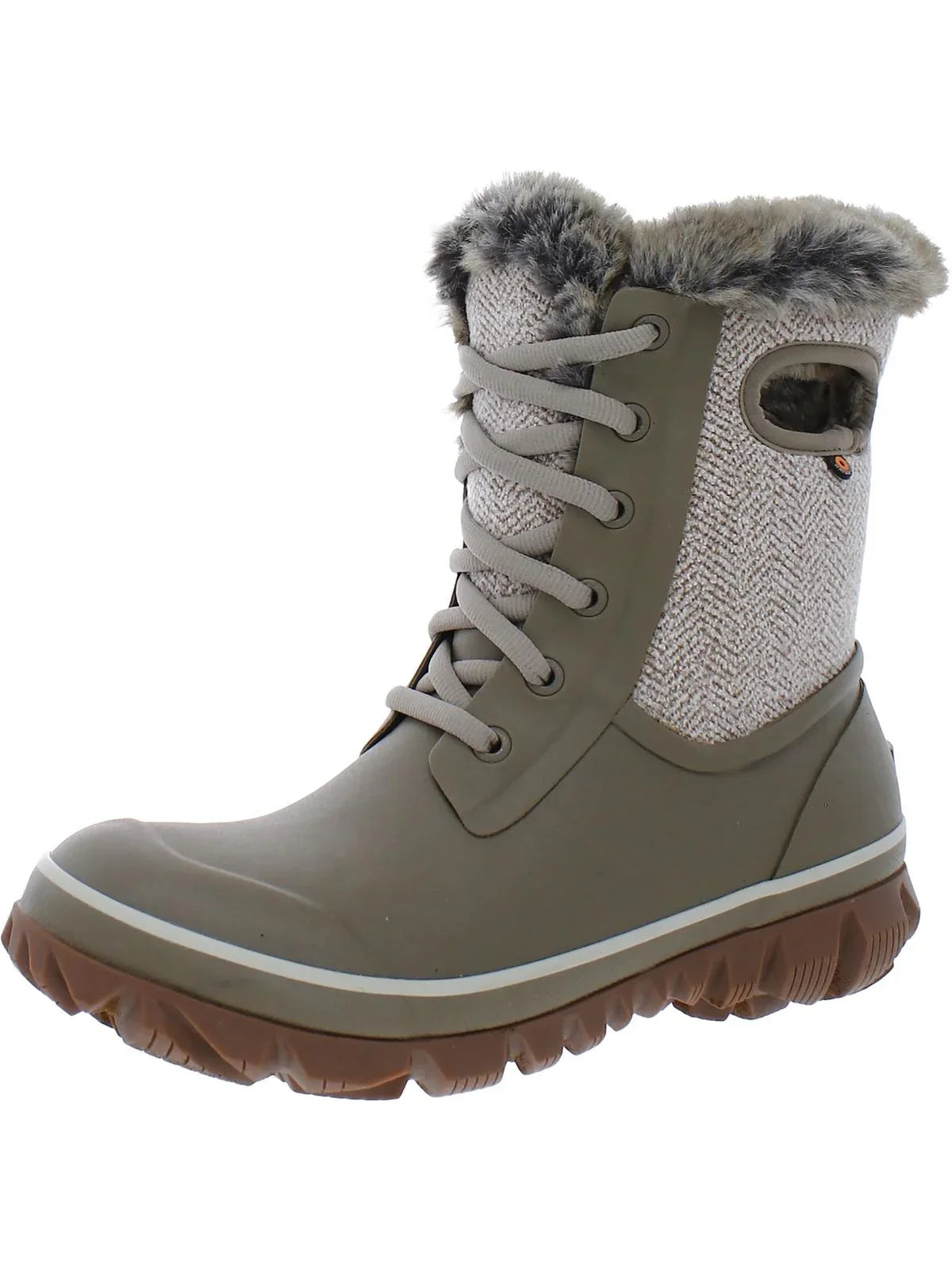 Cozy BOGS 72844-260 Taupe Boots Chevron Arcata Winter Women's -