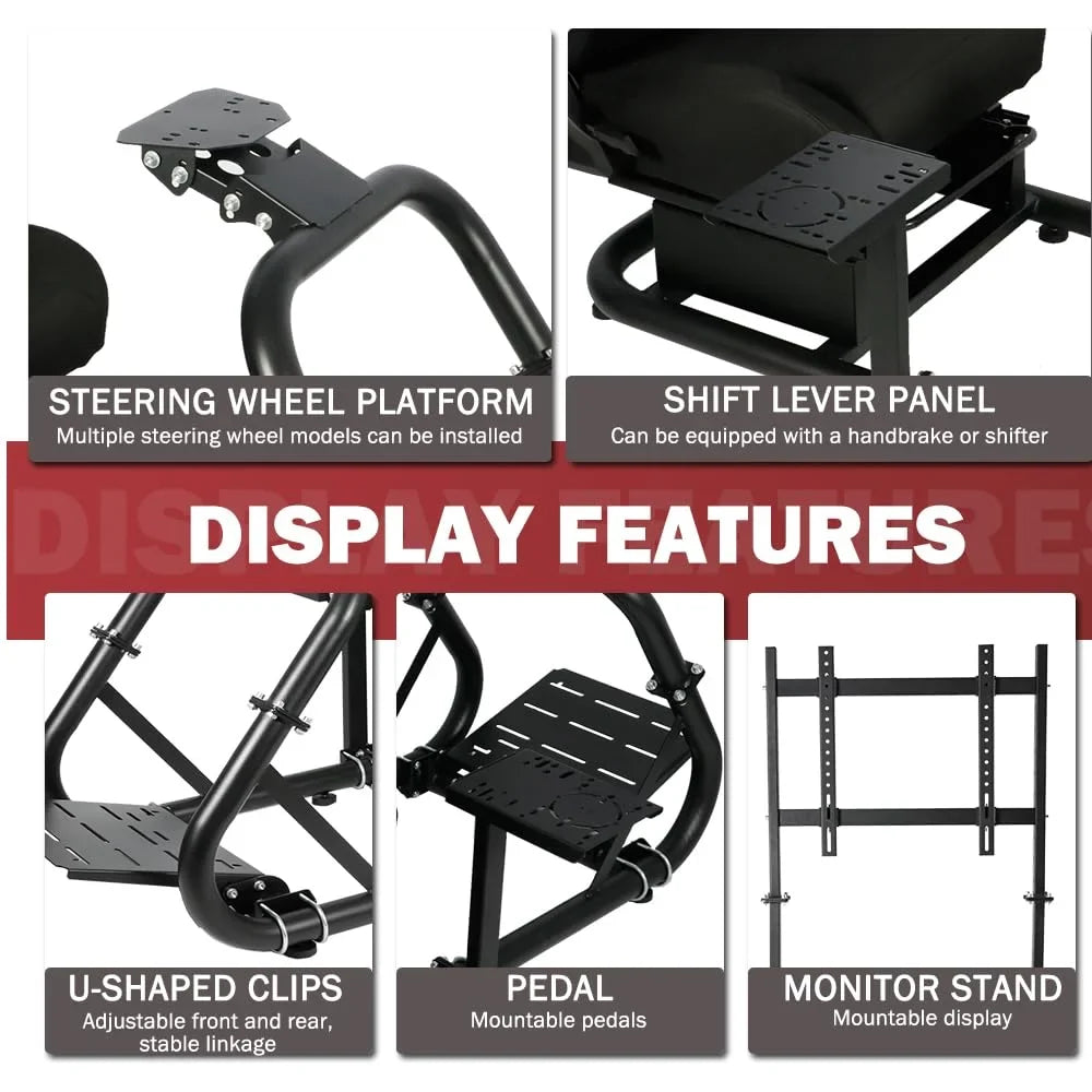 Fanatec Fit Racing Sim G920 Logitech Stand Cockpit TV & G923 with G29 Supllueer Thrustmaster Seat