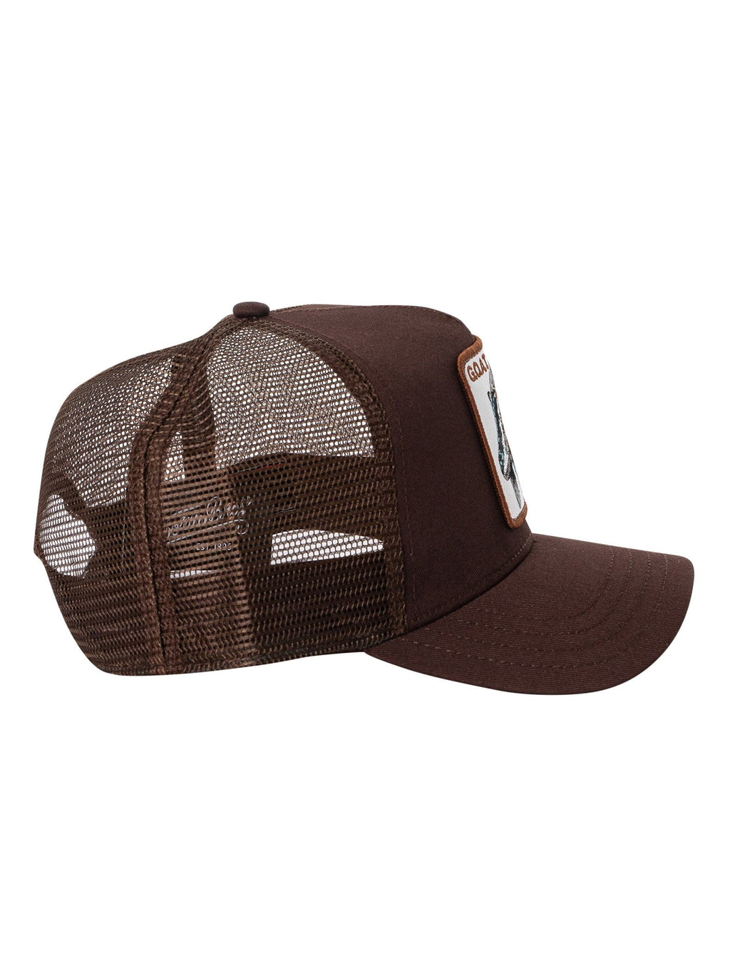 Goat Bros. The Goorin Trucker Cap, Brown