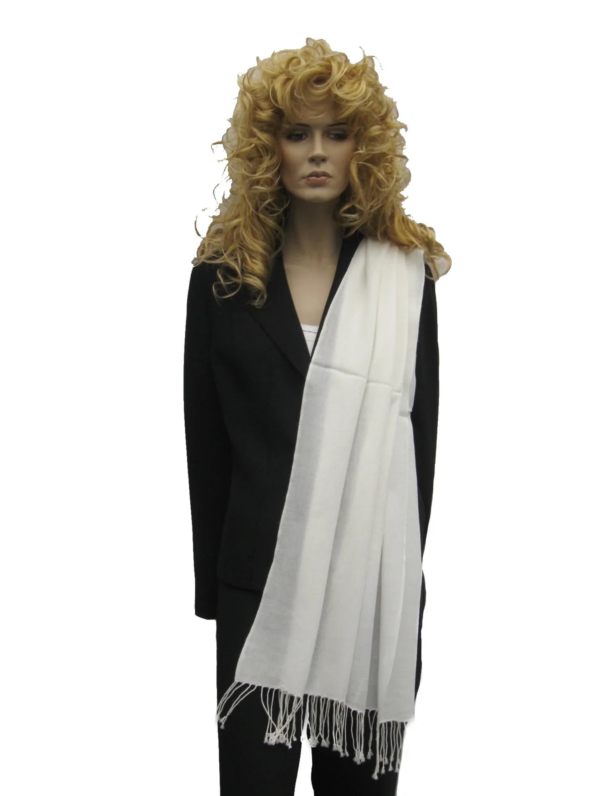 Shawl/Cashmere Scarf/Wool/Silk Shawl/Shawls/Scarf/Scarves/Wrap/Stole/Muffler/Cape/Ruana/Blanket/Throw/Pashmina Regular Shawl) (Cream/Ivory