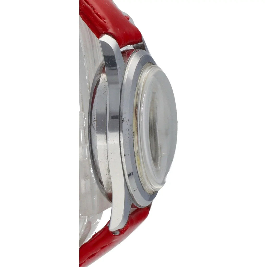 Swiss Watch 29mm Vintage Women's Mouse Metal Manual Leather Mickey Base Red Wind