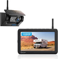 DIY No Solar 1080P Camera Wireless Waterproof Drilling 1 X5 HD eRapta 5'' Magnetic Installation Backup Monitor Min