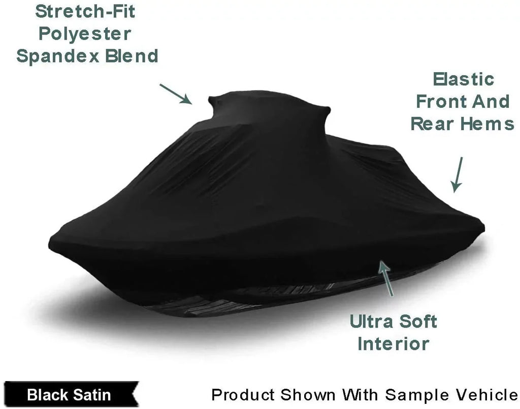 Stretchy Includes Indoor Satin for Indoor from Ski Black - Runner Wave - & Dings Protects Inside! & 1991-1993 Storage Soft Jet Ultra ONLY LX - Cover - 650 Yamaha Bag Dust