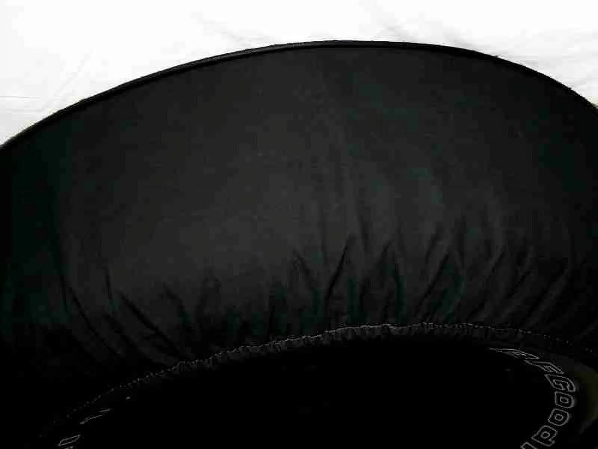 35-in Cover Endurance High Brawny Made Vinyl Texture US - Tire Denim - SpareCover® Jeep - Spare Heavy - - Black-on-Black w/Camera Brawny - Series