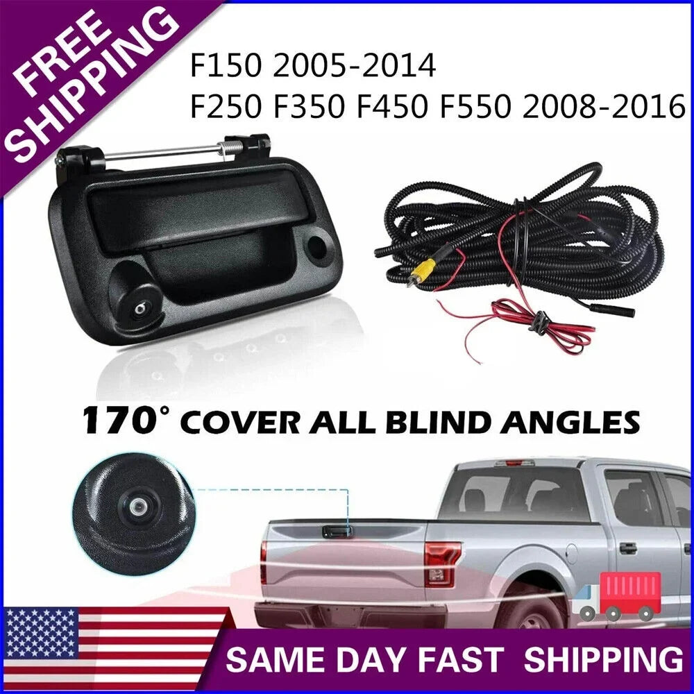 Backup Handle Rear View Tailgate with Camera Camera F150/F250/F350/F450 Ford for