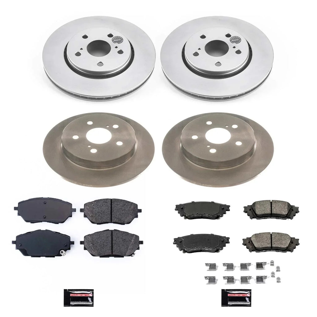 and Kit Pad Stop Replacement Rear Front and C-HR Stock Brake Toyota KOE7925 2019 Power Fits Rotor