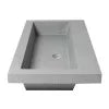 Solid ALFI ABCO40TR Trough Matte for Bathroom brand Sink 40" Concrete the Gray