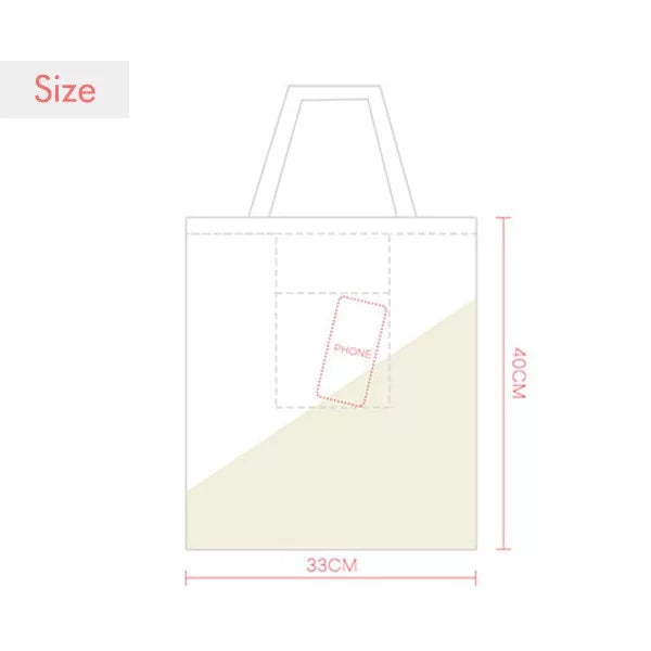 Flower Tote Sack Bag Shoulder Canvas Illustration Expression Chrysanthemum