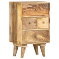 14.2"x11.8"x23.6" Cabinet Bedside Mango Dcenta Solid Wood